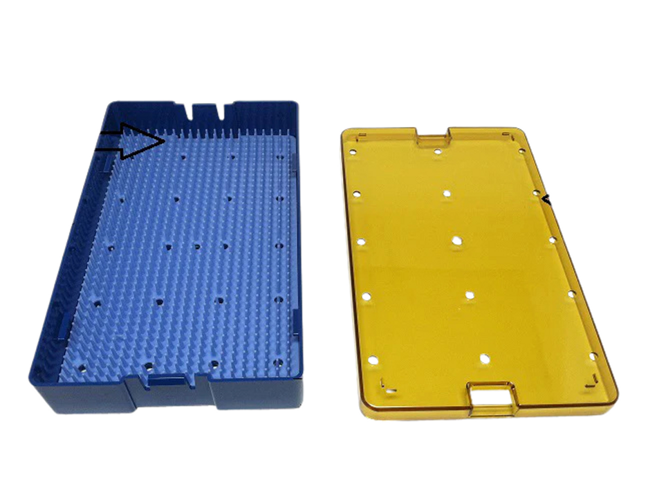 Plastic Sterilization Trays Size L 10'' x W 6'' x H 1.5'' For Micro Surgical Instruments