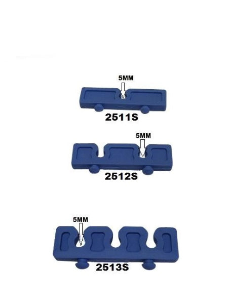 PST Knife Sterilization Tray 2.5''W x 6''L x 0.75''H (1-3 Slot Option)