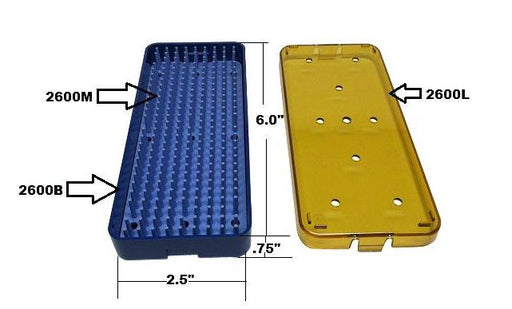 PST Instrument Trays 2.5'' x 6'' x 0.75'' (2600A)