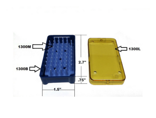 PST Instrument Sterilization Trays 1.5'' x 2.7'' x 0.75'' (1300A)