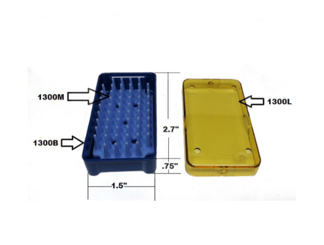 PST Instrument Sterilization Trays 1.5'' x 2.7'' x 0.75'' (1300A)