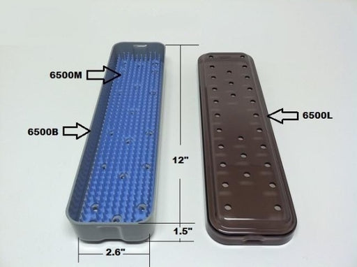 PST Sterilization Trays 2.6'' x 12'' x 1.5'' (6502A) (With Mat)