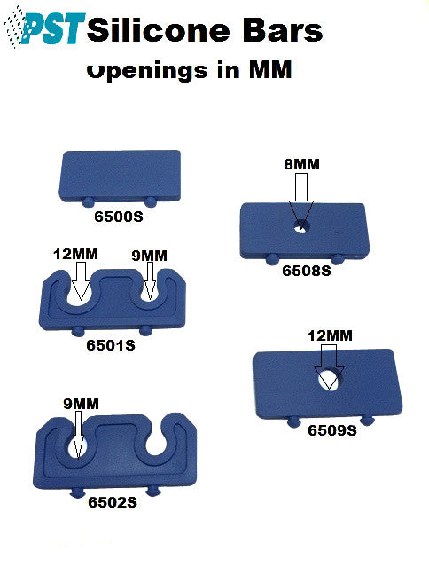 PST Scope Sterilization Tray 3''W x 22''L x 1.5''H (With Silicone Bars) For scopes