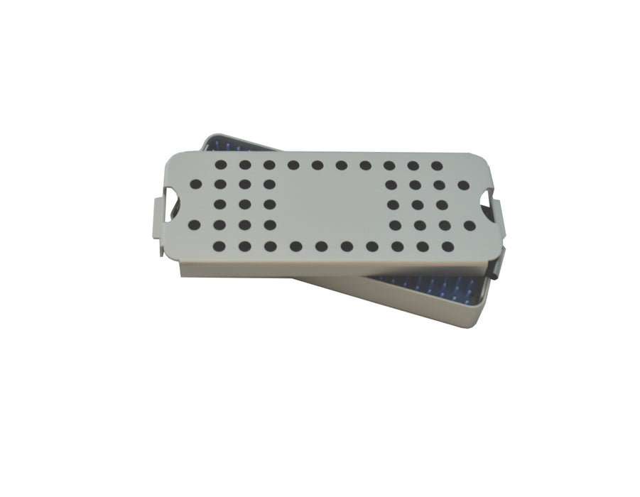 Aluminum Sterilization Tray Small Size 6'' L X 2.5'' W X 0.8'' H - CalTray A1000