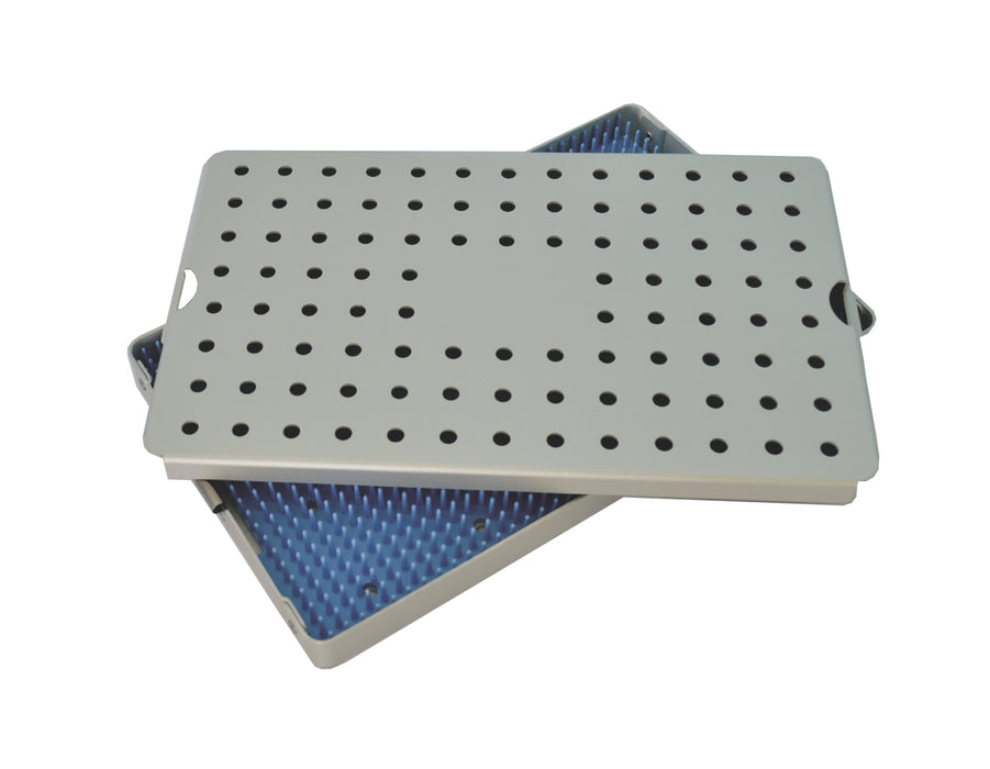 Aluminum Sterilization Tray Large 10'' L X 6'' W X 0.80'' H - CalTray A3000