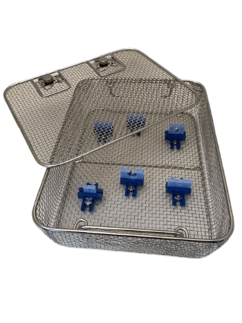 Wire Mesh Scope Tray 13" x 10" x 3" With Holders