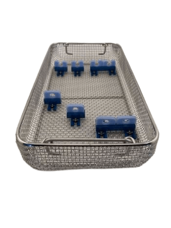Wire Mesh Scope Tray 16" x 8.5" x 2.75" With Holders