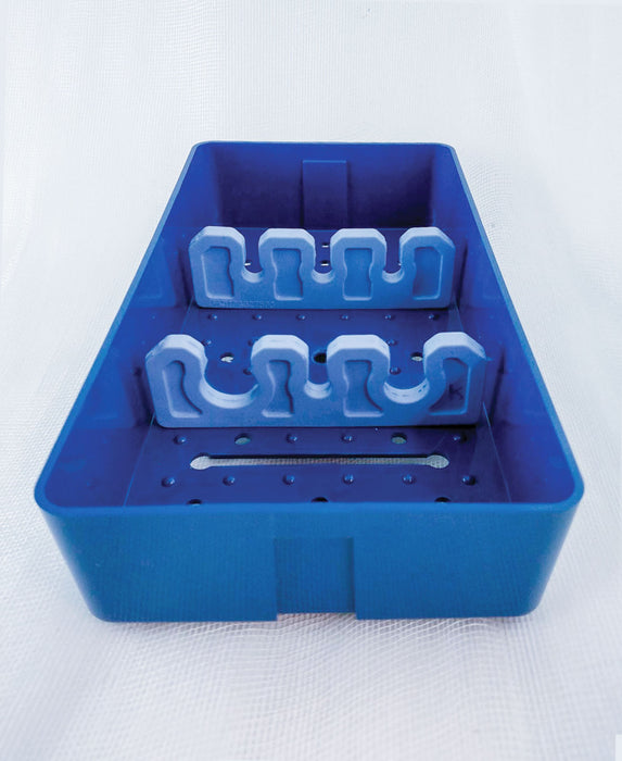 Plastic Sterilization Trays, 3-slot Phaco Holder L 7.5'' x W 4'' x H 1.5''