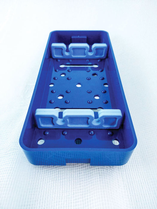 Plastic Sterilization Trays Size L 6'' x W 2.5'' x H 0.75'' 2 Bars with 2-slot Knife Holder