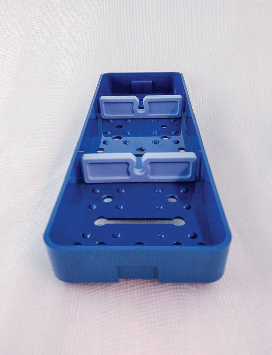 Plastic Sterilization Trays Size L 7.5'' x W 2.5'' x H 0.75'' 2 Bars with 1-slot Knife Holder