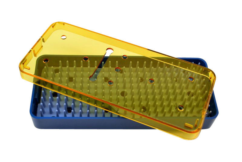 Plastic Sterilization Trays Size L 6'' x W 2.5'' x H 0.75'' For Micro Surgical Instruments